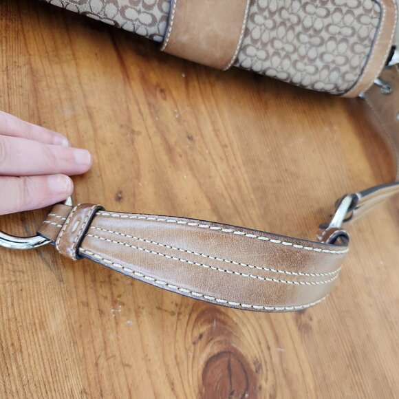 Vintage Coach Soho Signature C's Brown Shoulder Bag - Picture 8 of 15